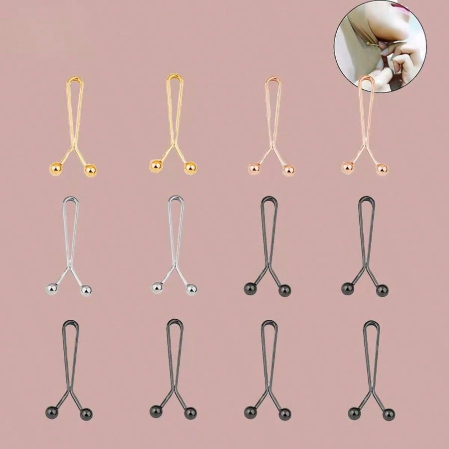 12pcs Women's Scarf Clips Hija – Embroidery Hijab Bewertung und Preis
