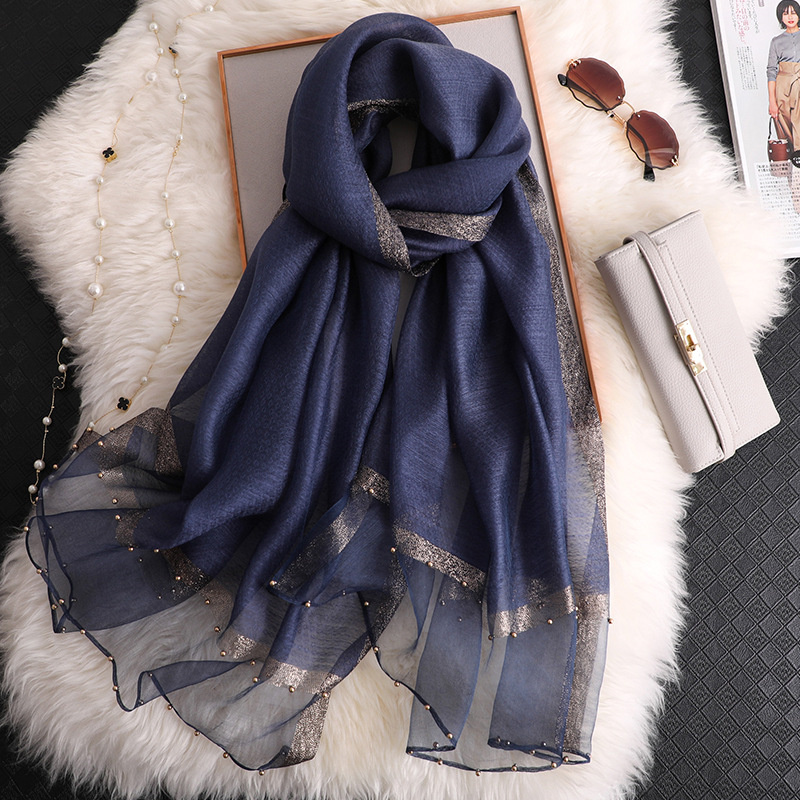 2024 Luxury 100% Silk Shawl Sc – Embroidery Hijab Bewertung und Preis