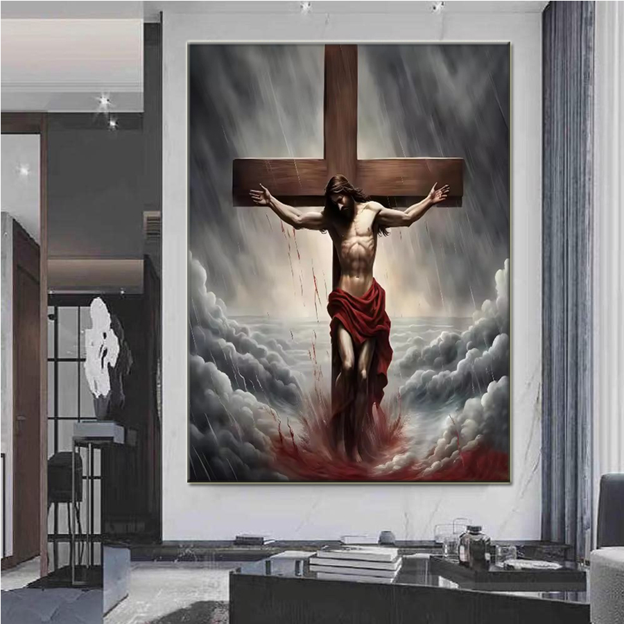Lamb of God and Cross Scared H – Embroidery Jesus Bewertung und Preis