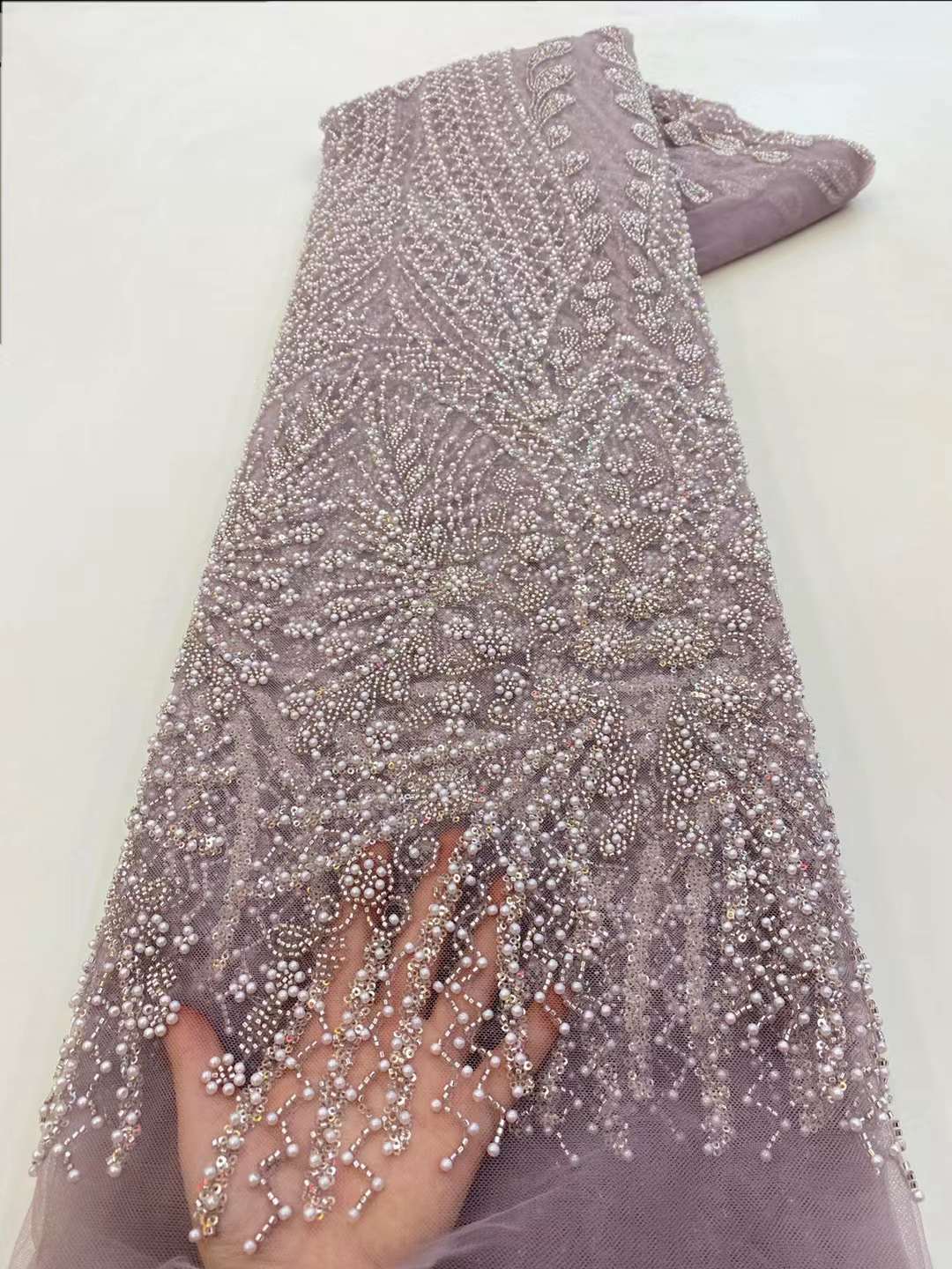 Brown Sequin Beaded Embroidery – Embroidery Net Dress Bewertung und Preis