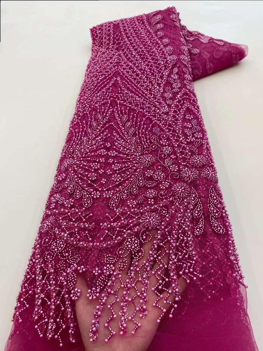 Brown Sequin Beaded Embroidery – Embroidery Net Dress Bewertung und Preis