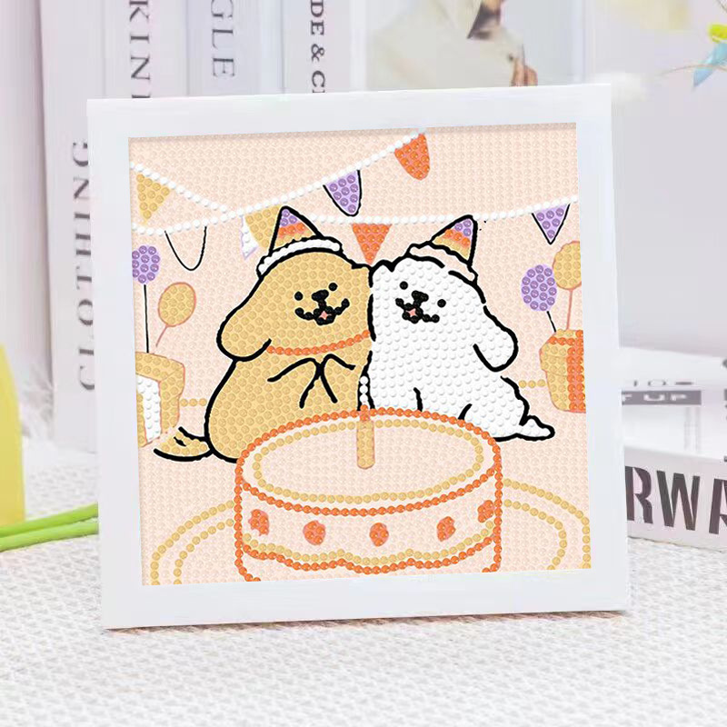 Cartoon Line Puppy Crystal Dia – Embroidery Ideas Bewertung und Preis