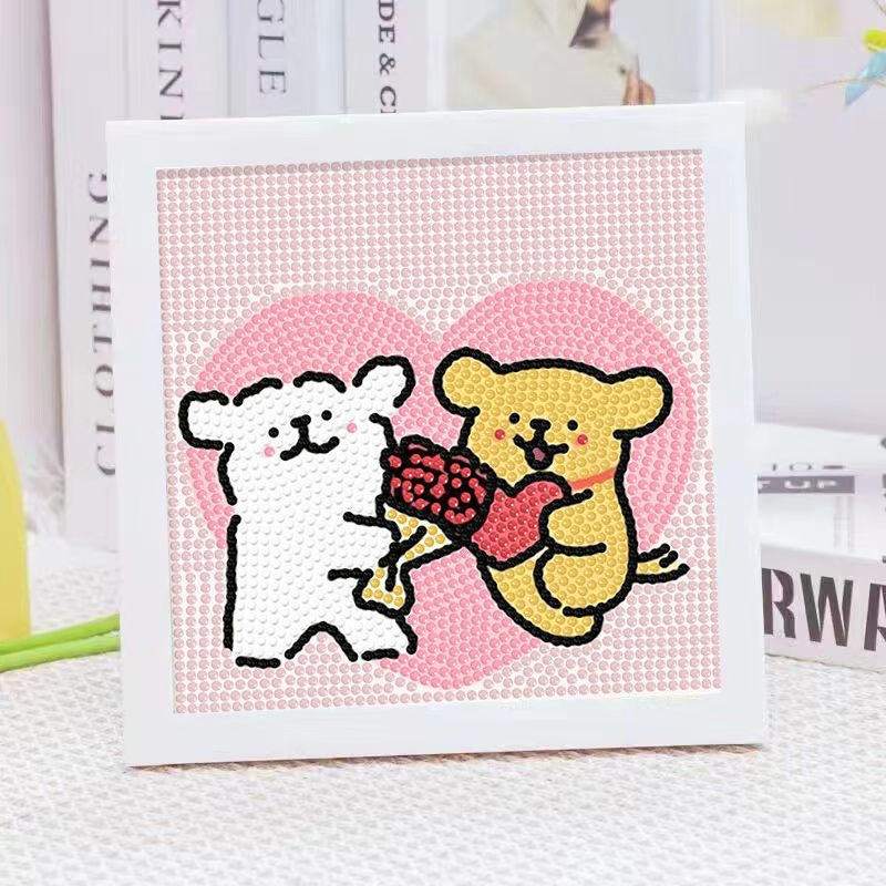 Cartoon Line Puppy Crystal Dia – Embroidery Ideas Bewertung und Preis
