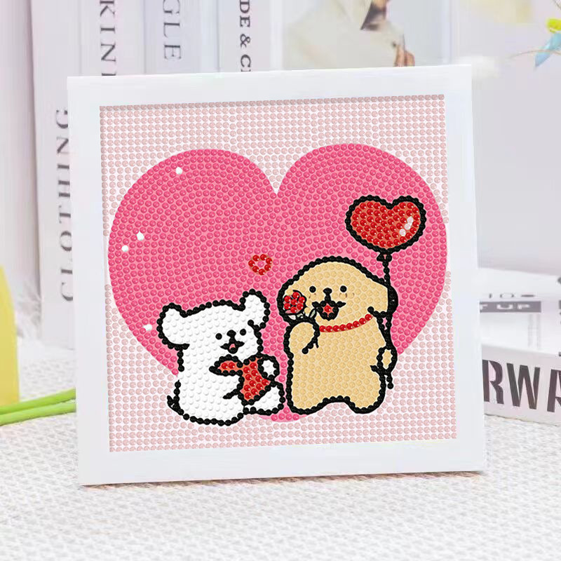 Cartoon Line Puppy Crystal Dia – Embroidery Ideas Bewertung und Preis