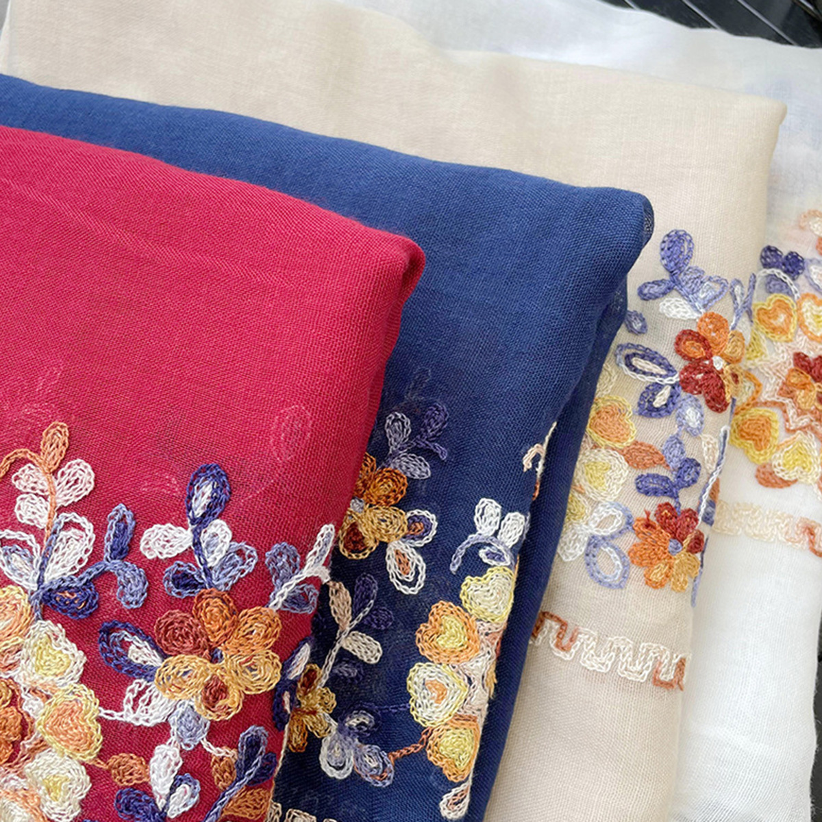 2025 New Soft Cotton Hijab Sca – Embroidery Hijab Bewertung und Preis