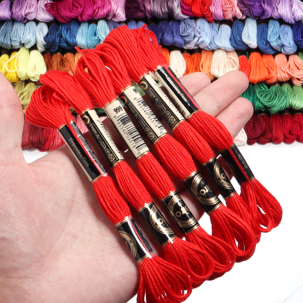 6Pcs/Lot Multicolor Polyester  – Embroidery Kit Bewertung und Preis