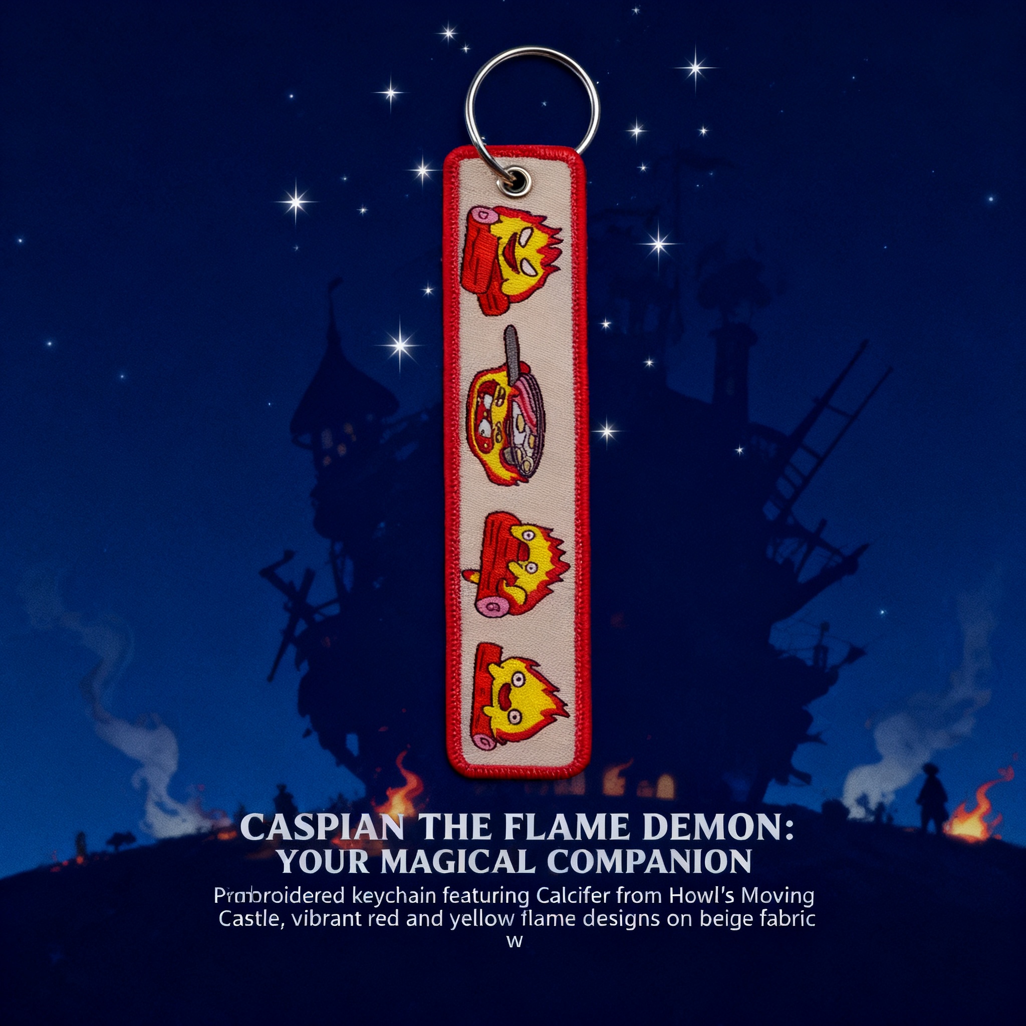 Anime Fire Embroidery Key Fobs – Embroidery Bag Bewertung und Preis
