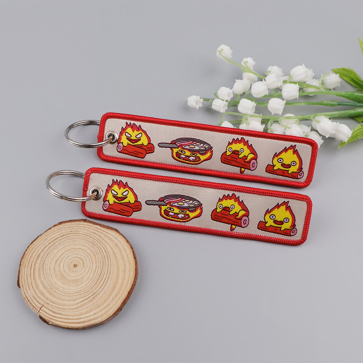 Anime Fire Embroidery Key Fobs – Embroidery Bag Bewertung und Preis