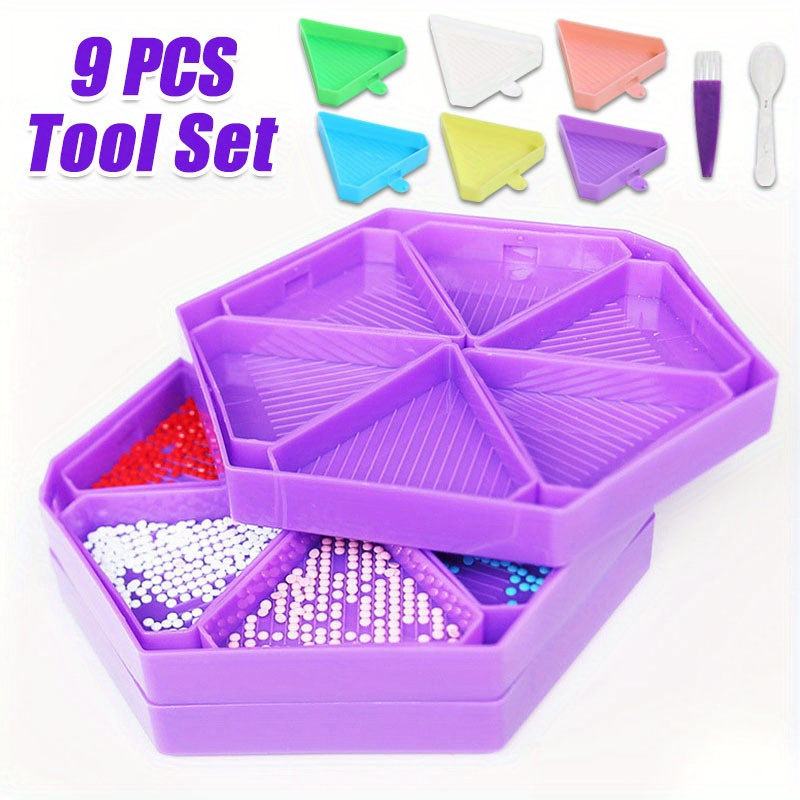 9PCS New Diamond Painting Tray – Embroidery Kit Starter Bewertung und Preis