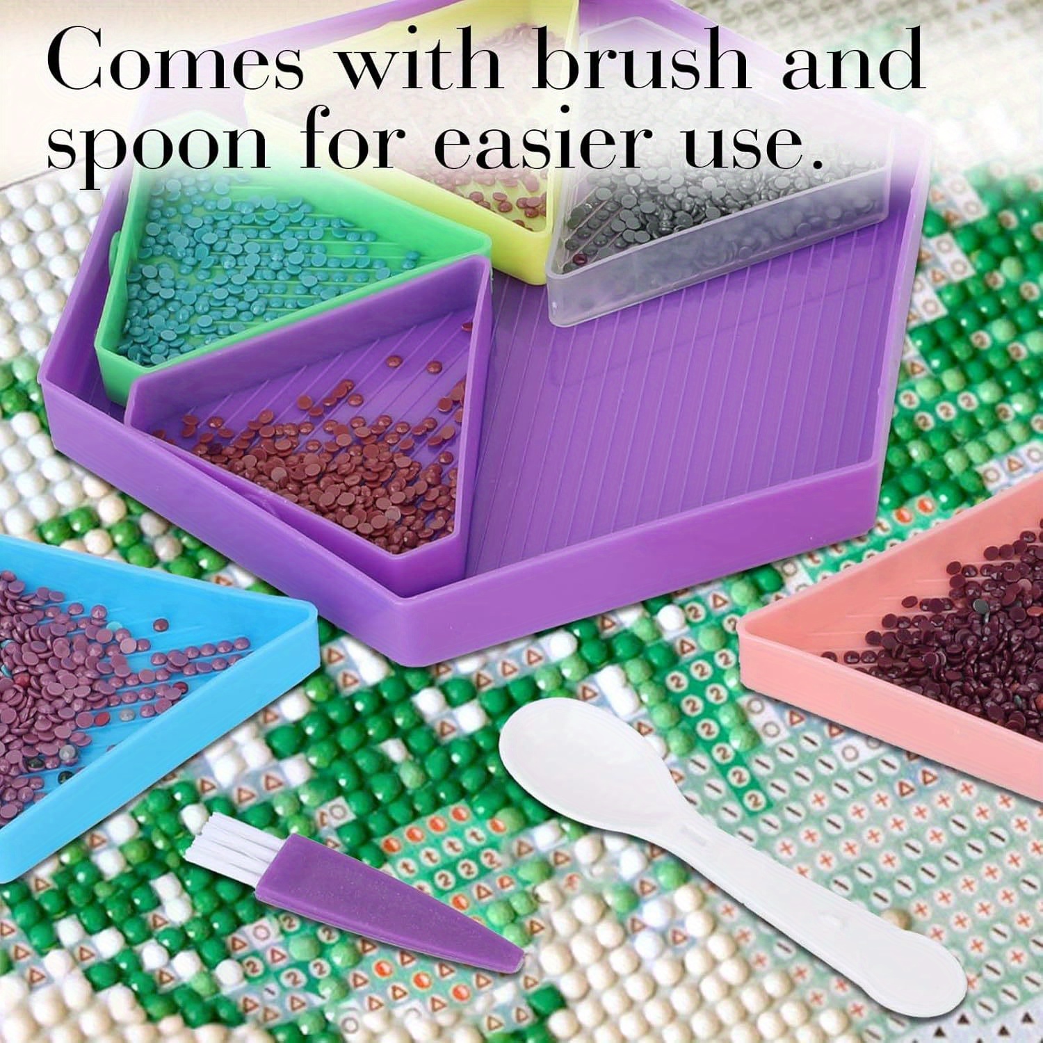 9PCS New Diamond Painting Tray – Embroidery Kit Starter Bewertung und Preis