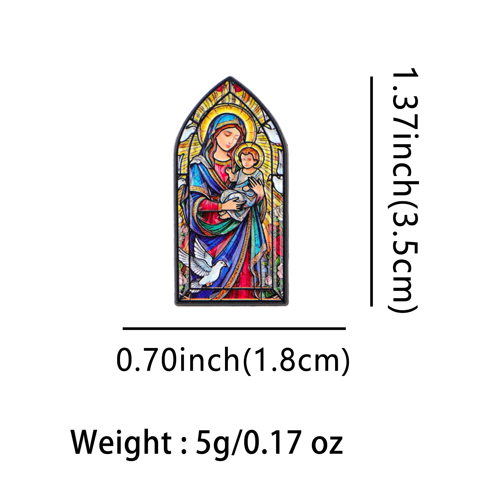Virgin Mary Jesus Vintage Lape – Embroidery Jesus Bewertung und Preis