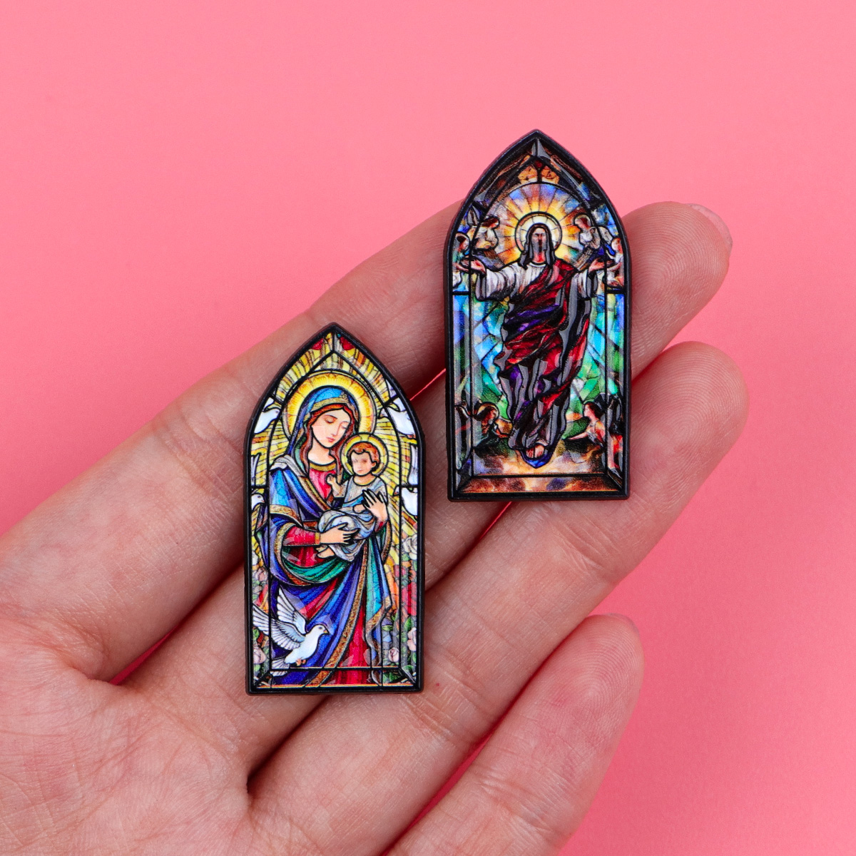 Virgin Mary Jesus Vintage Lape – Embroidery Jesus Bewertung und Preis