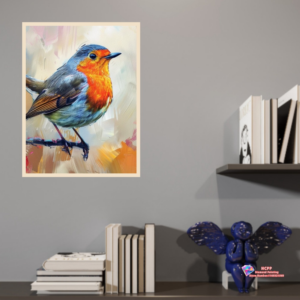 unframe Robin Bird Cute Robin  – Embroidery Art Bewertung und Preis