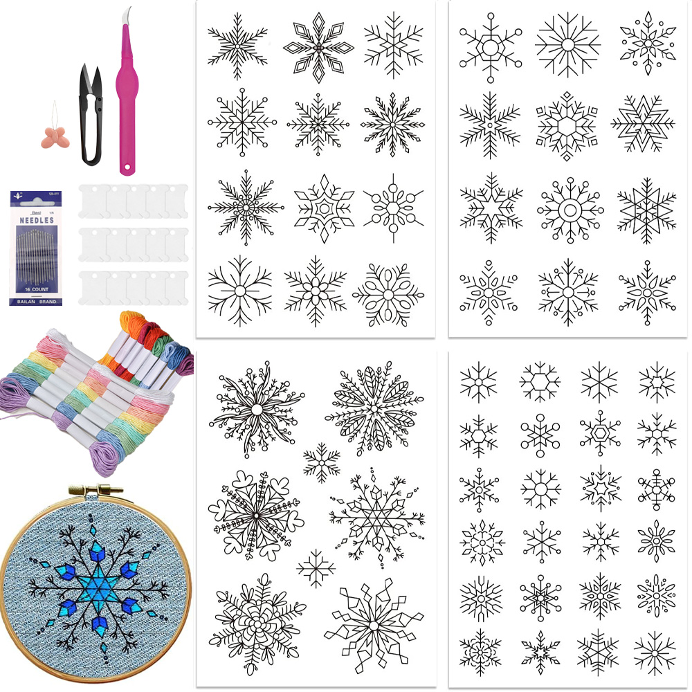 Snowflake Wreath Stick and Sti – Embroidery Meaning Bewertung und Preis