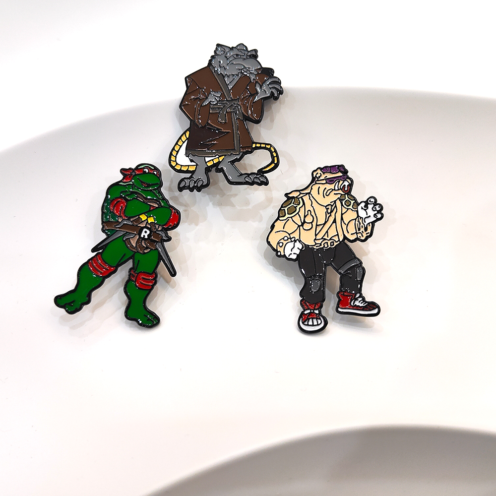 3pcs Vintage Ninja Turtles Pin – Embroidery Fish Bewertung und Preis