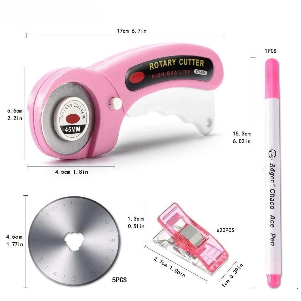 5mm Rotary Cutter with 5pcs Re – Embroidery Converter Bewertung und Preis