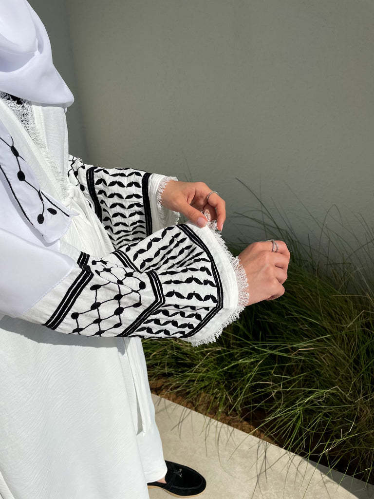 2024 Ramadan Keffiyeh Abaya Ki – Embroidery Hijab Bewertung und Preis