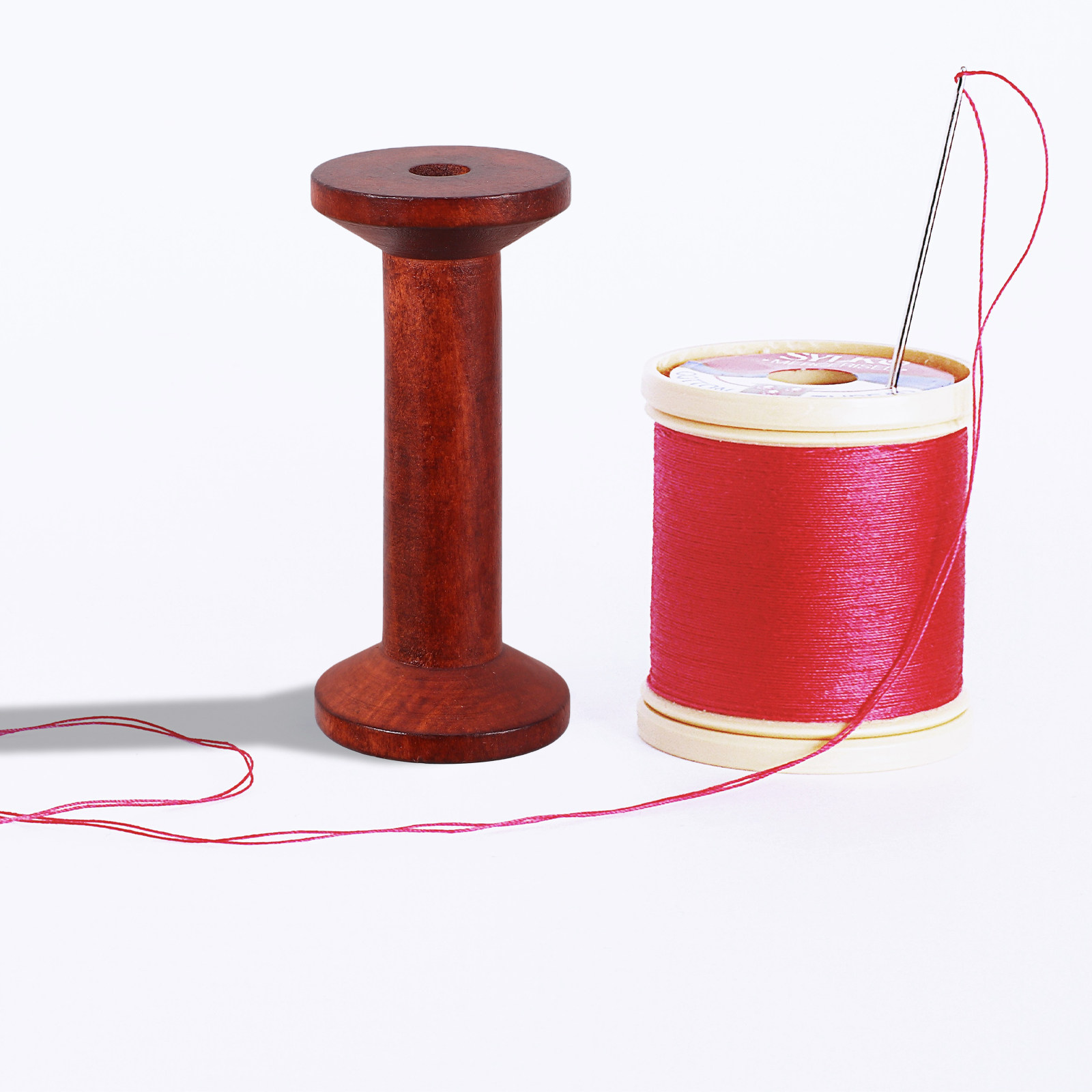 6Pcs Retro Wooden Spool Organi – Embroidery Kit Bewertung und Preis