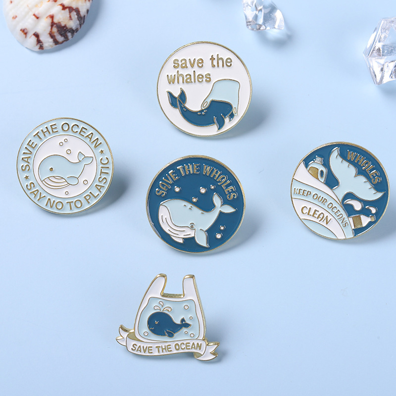 Cute Cartoon Whale Brooch Pins – Embroidery Fish Bewertung und Preis