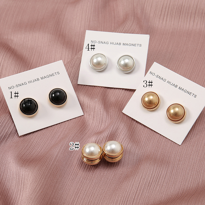 Newest 2pairs/Bag Pearl Magnet – Embroidery Hijab Bewertung und Preis