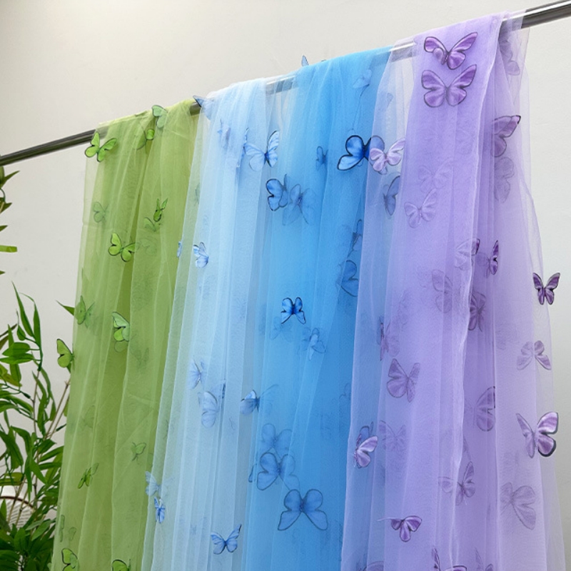 3D Butterfly Embroidery Tulle  – Embroidery Net Dress Bewertung und Preis