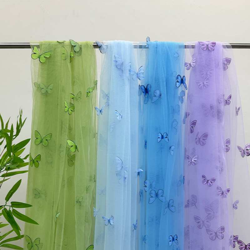 3D Butterfly Embroidery Tulle  – Embroidery Net Dress Bewertung und Preis