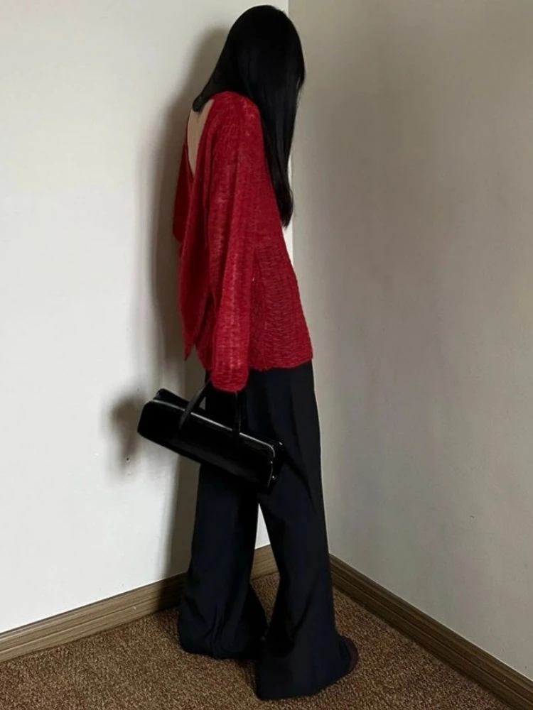 Y2K See-Through Knitted Women' – Embroidery Tshirt Bewertung und Preis