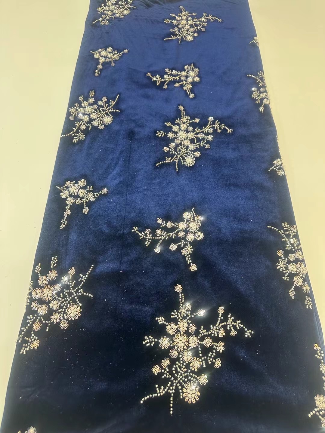 African Handmade Beads Velvet  – Embroidery Net Dress Bewertung und Preis